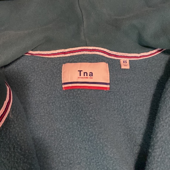 Teal green TNA zip up in XS - Picture 2 of 4